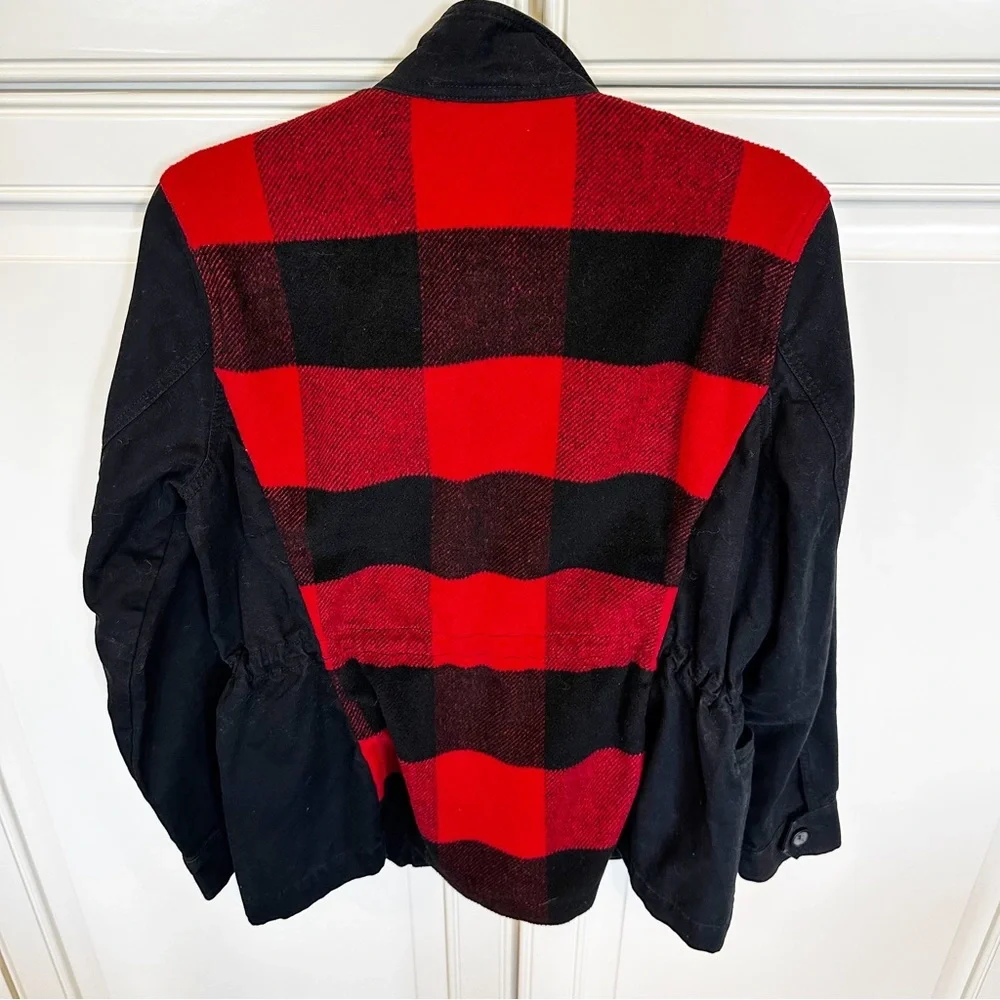 Lucky‎ Brand Men’s Cotton Buffalo Check Plaid Utility Jacket Shacket Lightweight